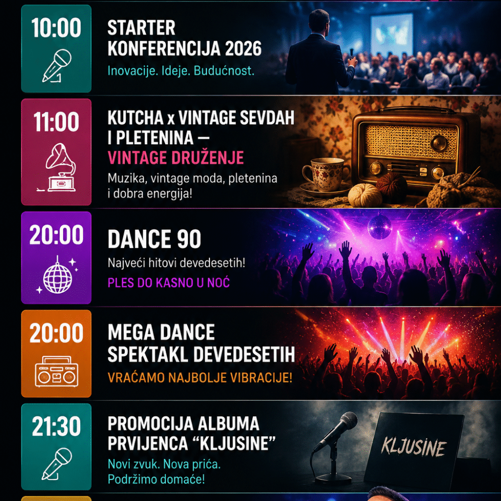 događaji u BiH 30.05 koncerti i partyji