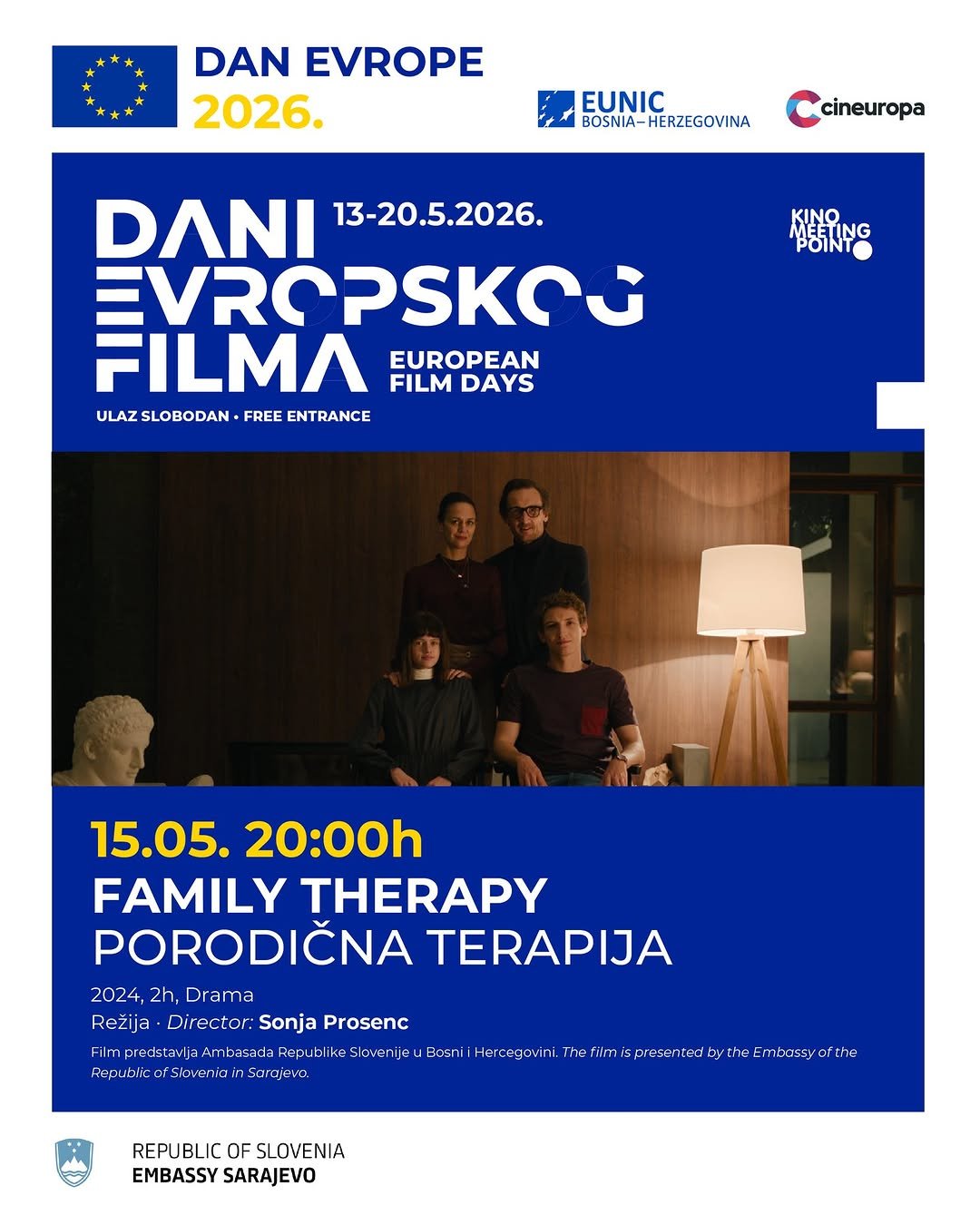 Projekcija filma Porodična terapija Sarajevo