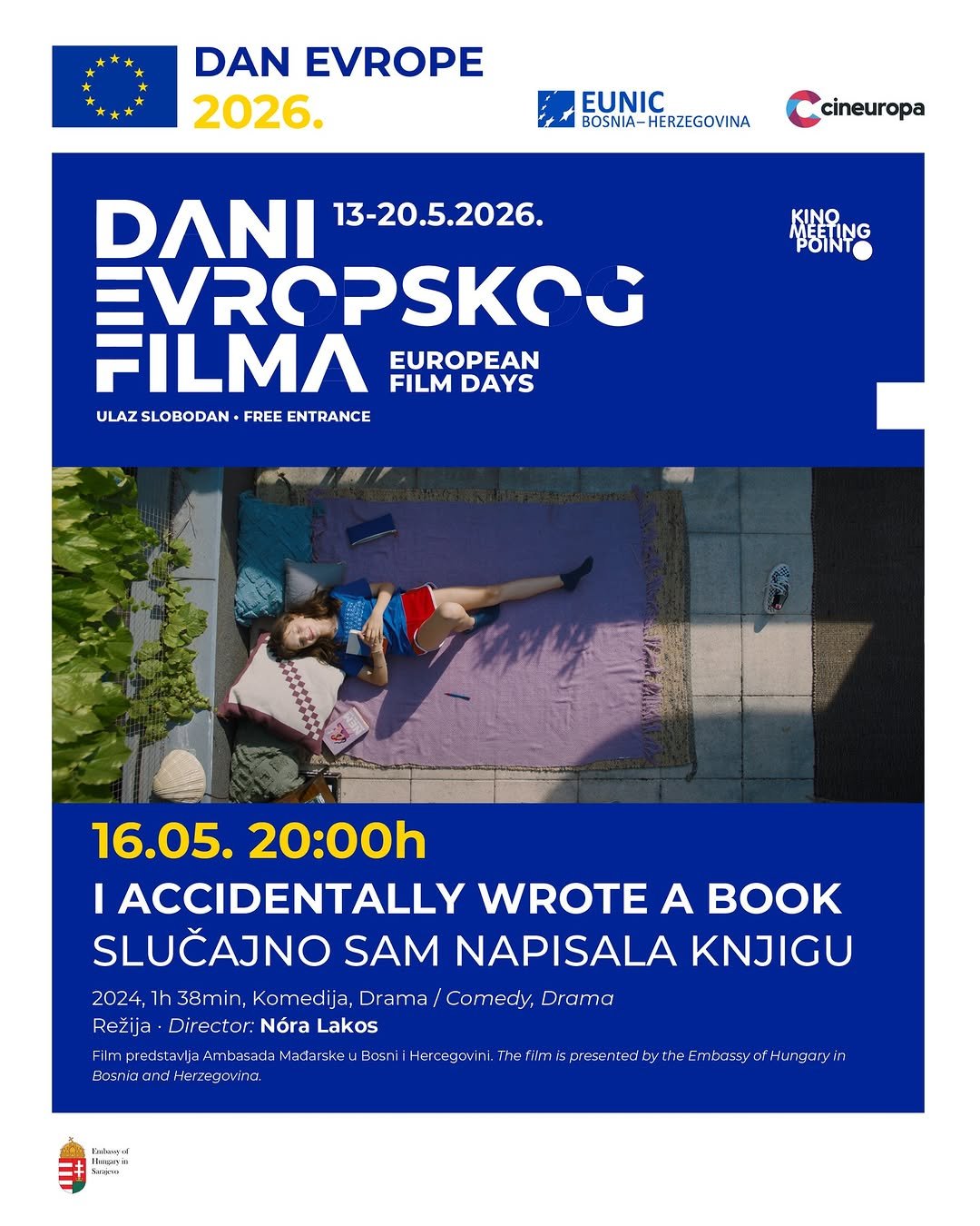 Projekcija filma „Slučajno sam napisala knjigu” Sarajevo