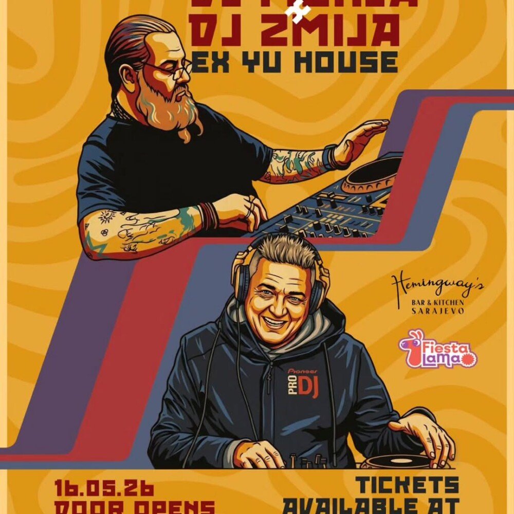 DJ Munja x DJ Zmija u Hemingway’s Sarajevo