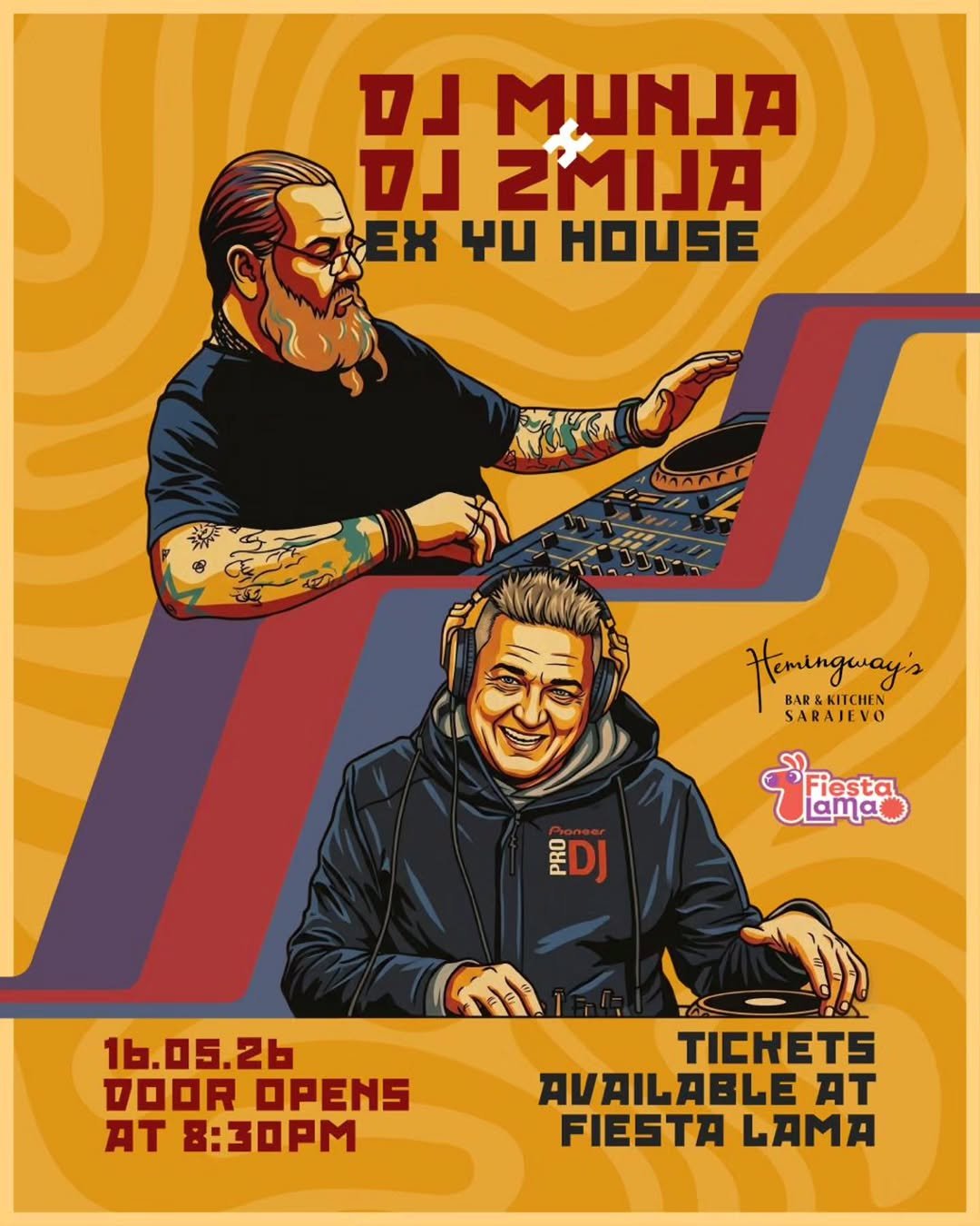 DJ Munja x DJ Zmija u Hemingway’s Sarajevo