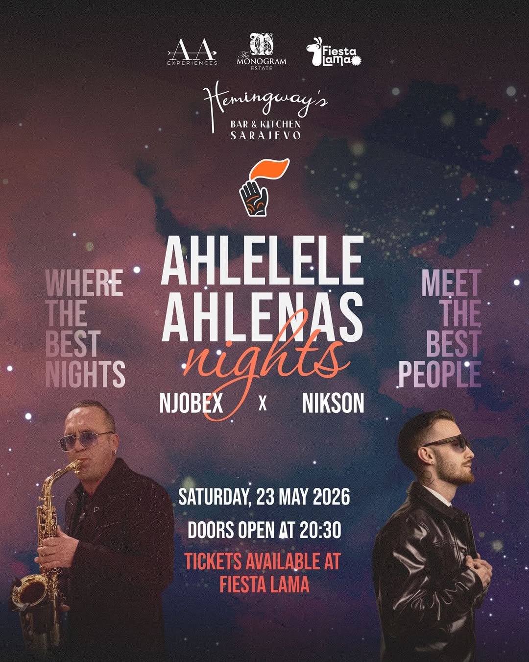 Ahlelele Ahlenas Nights Sarajevo u Hemingway's Bar