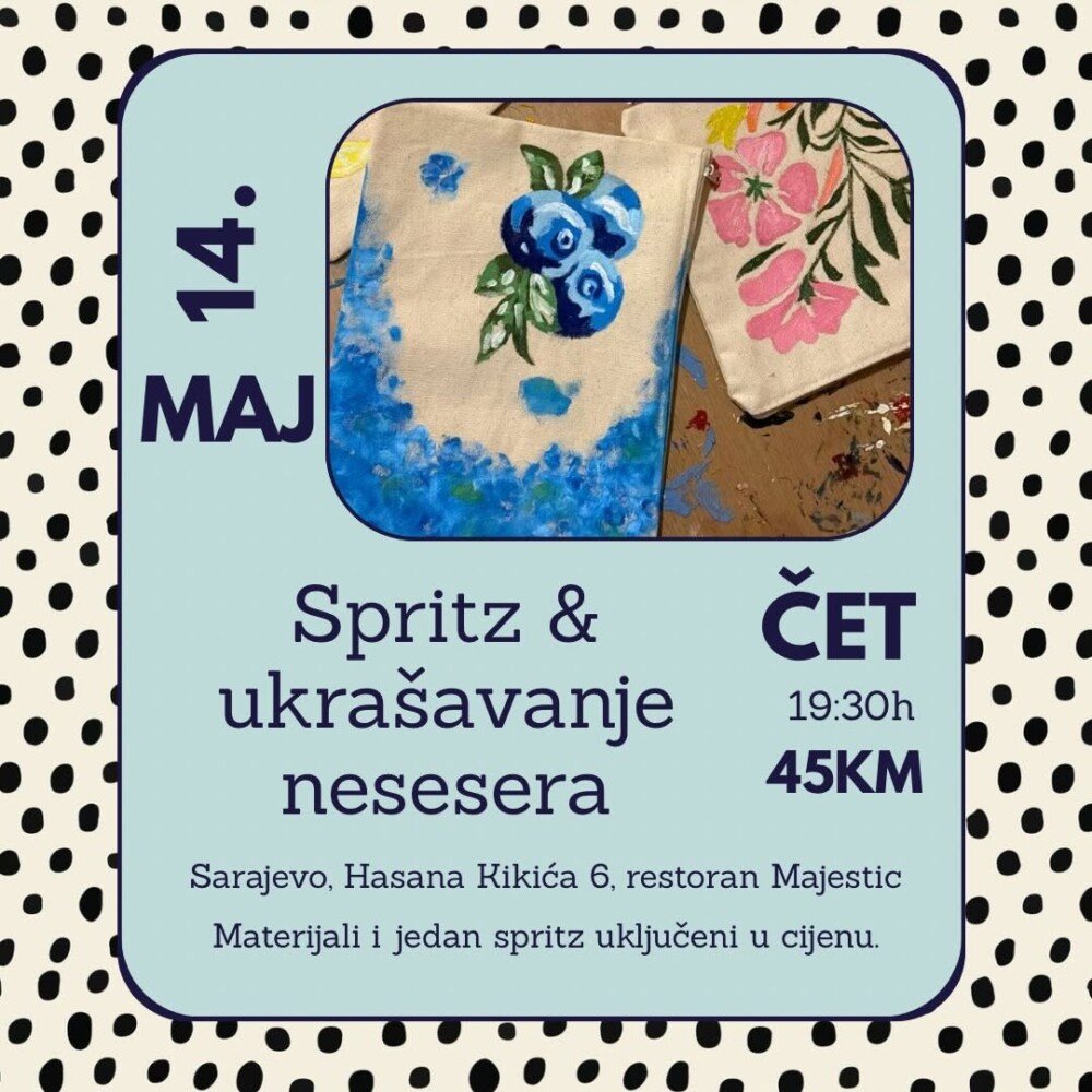 Radionica ukrašavanja nesesera Sarajevo u restoranu Majestic