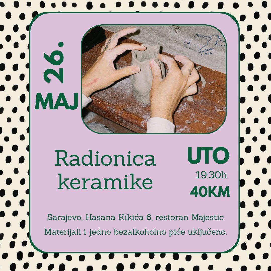 Radionica keramike u AOI Studio Sarajevo