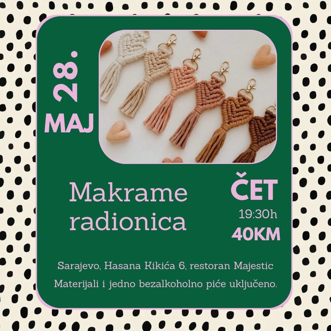 Radionica makrame ukrasa Sarajevo