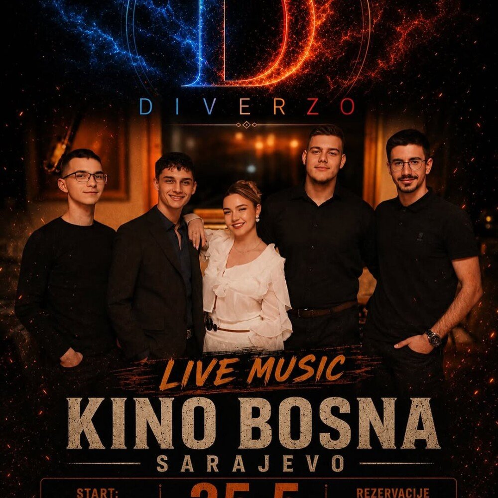 Live svirka: DIVERZO u KINO BOSNA Sarajevo