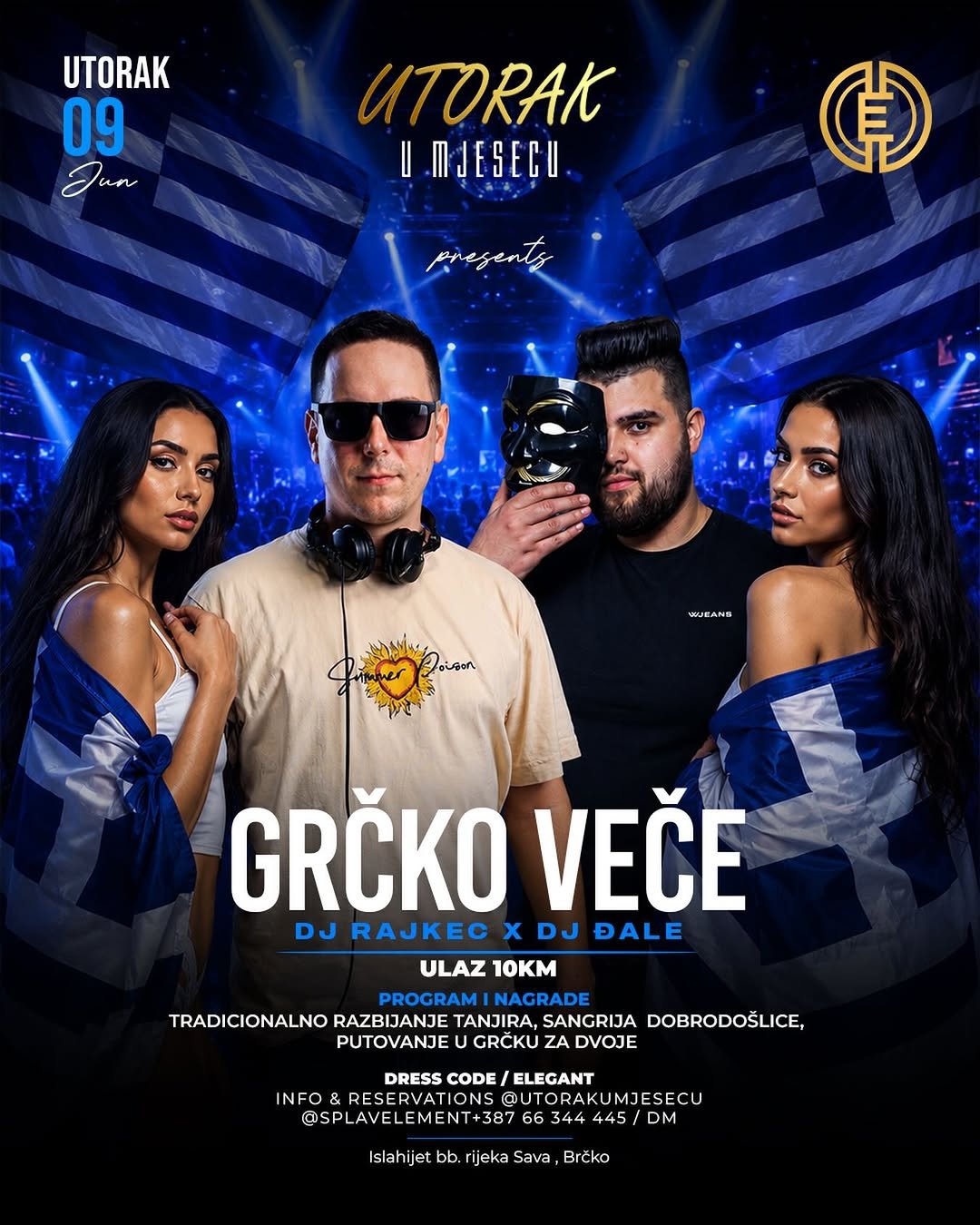 Grčko veče Brčko na Splavu Element