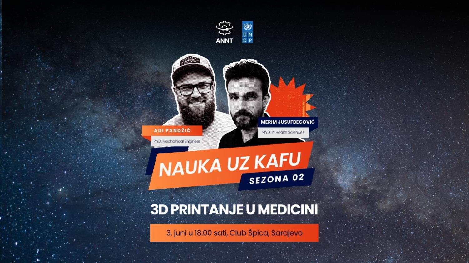Nauka uz Kafu Sarajevo – 3D printanje u medicini