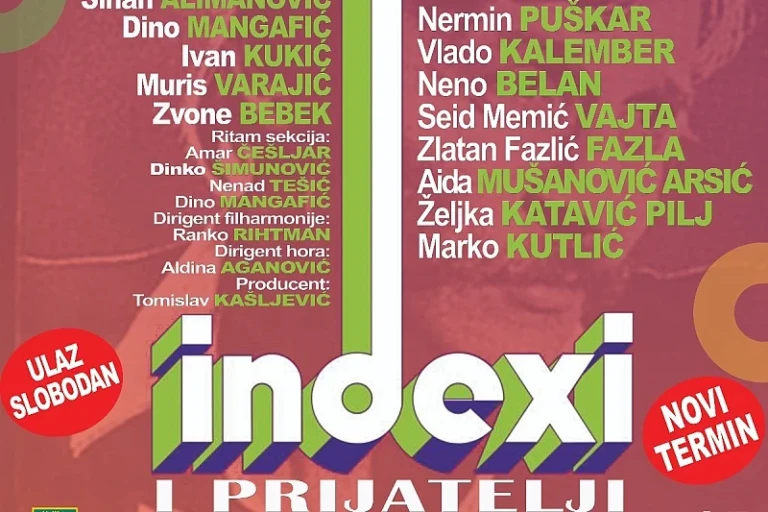 Indexi i prijatelji koncert 12. maja u Sarajevu Zetra publika