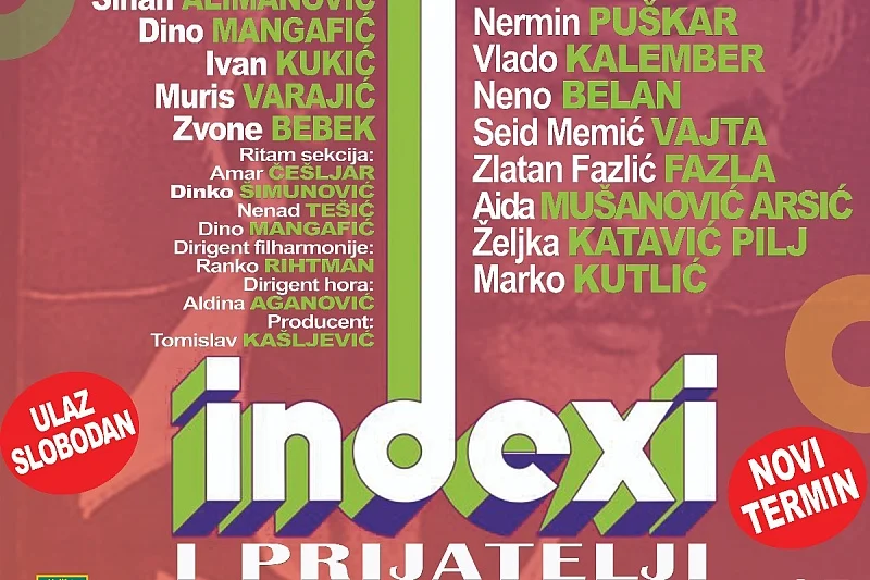 Indexi i prijatelji koncert 12. maja u Sarajevu Zetra publika