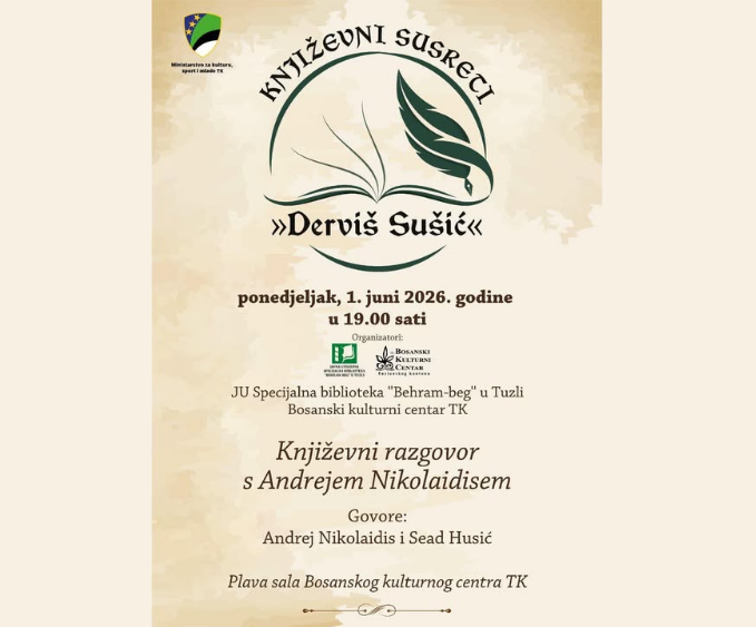 Književni razgovor s Andrejem Nikolaidisom Tuzla