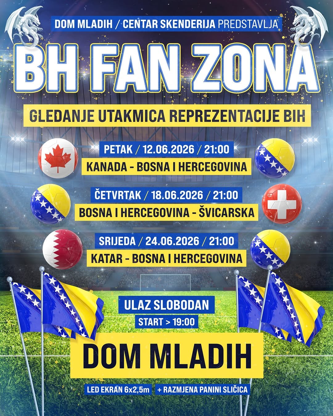 BH FAN ZONA - DOM MLADIH Sarajevo
