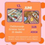 Slikanje na drvenoj tacni ili dasci Sarajevo