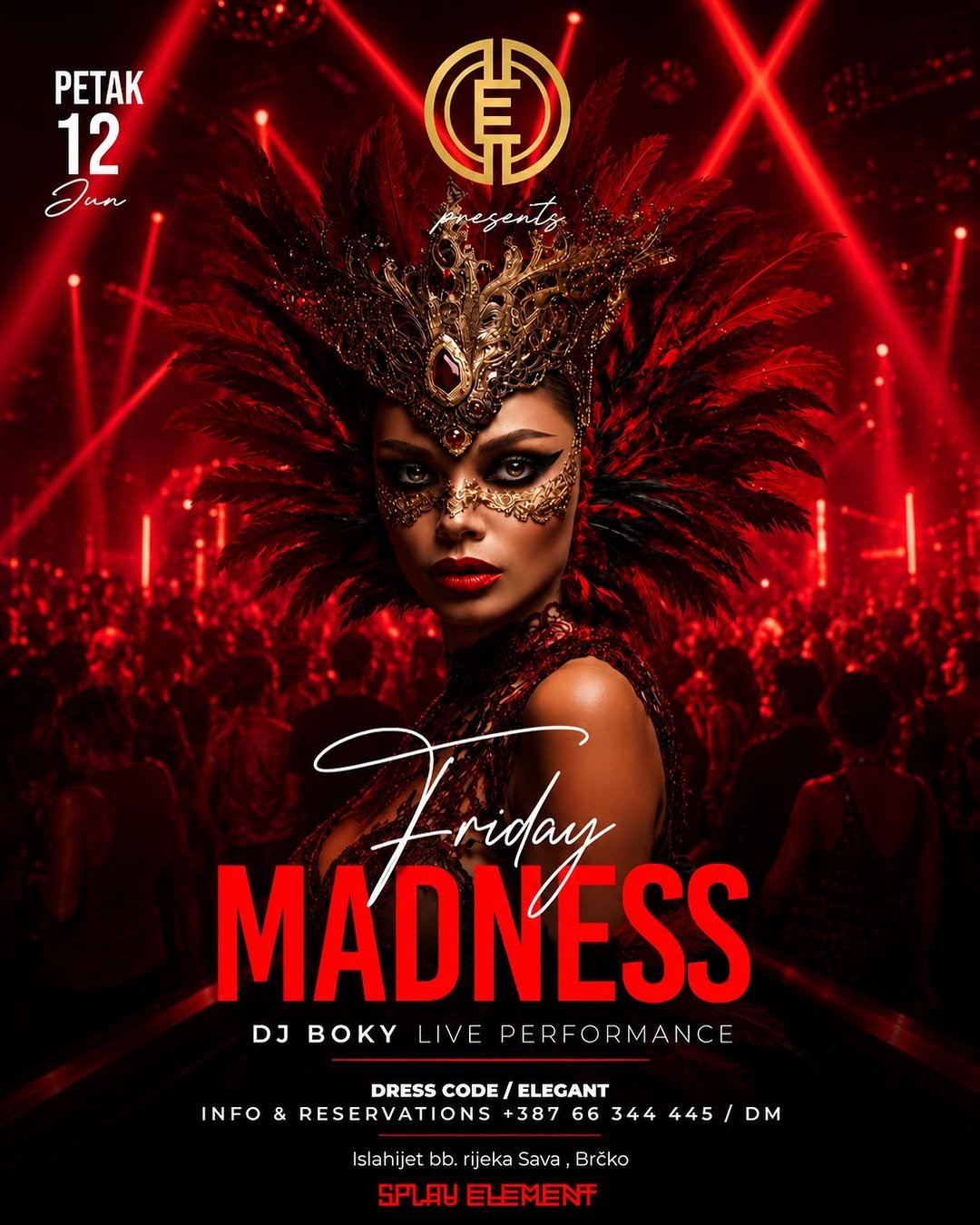 Petak na splavu Element (DJ Boky) Beograd