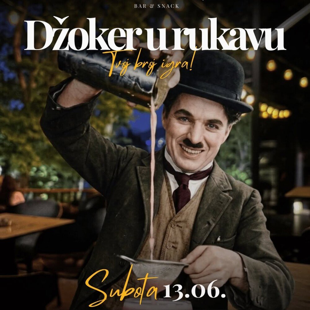 Džoker subota u Charlie Bar&Snack Mostar