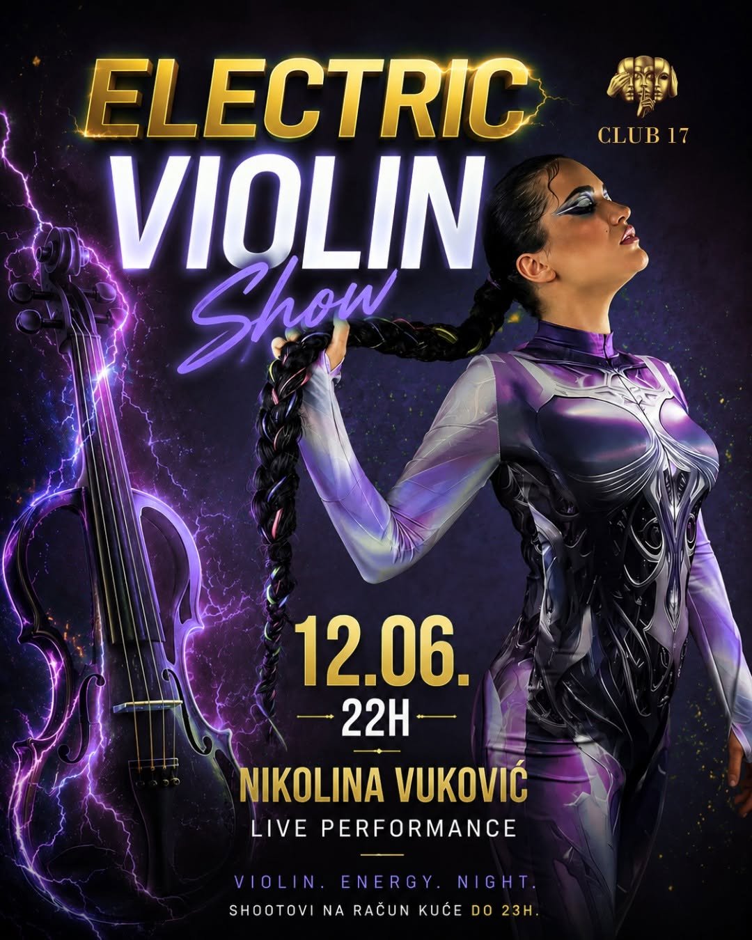 Klupska noć uz violinu: Nikolina Vuković
