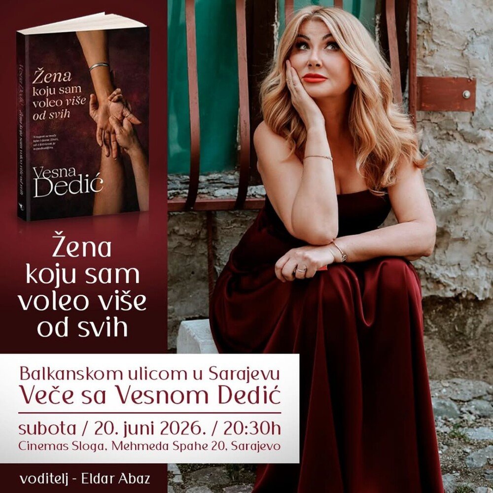 Veče sa Vesnom Dedić Sarajevo