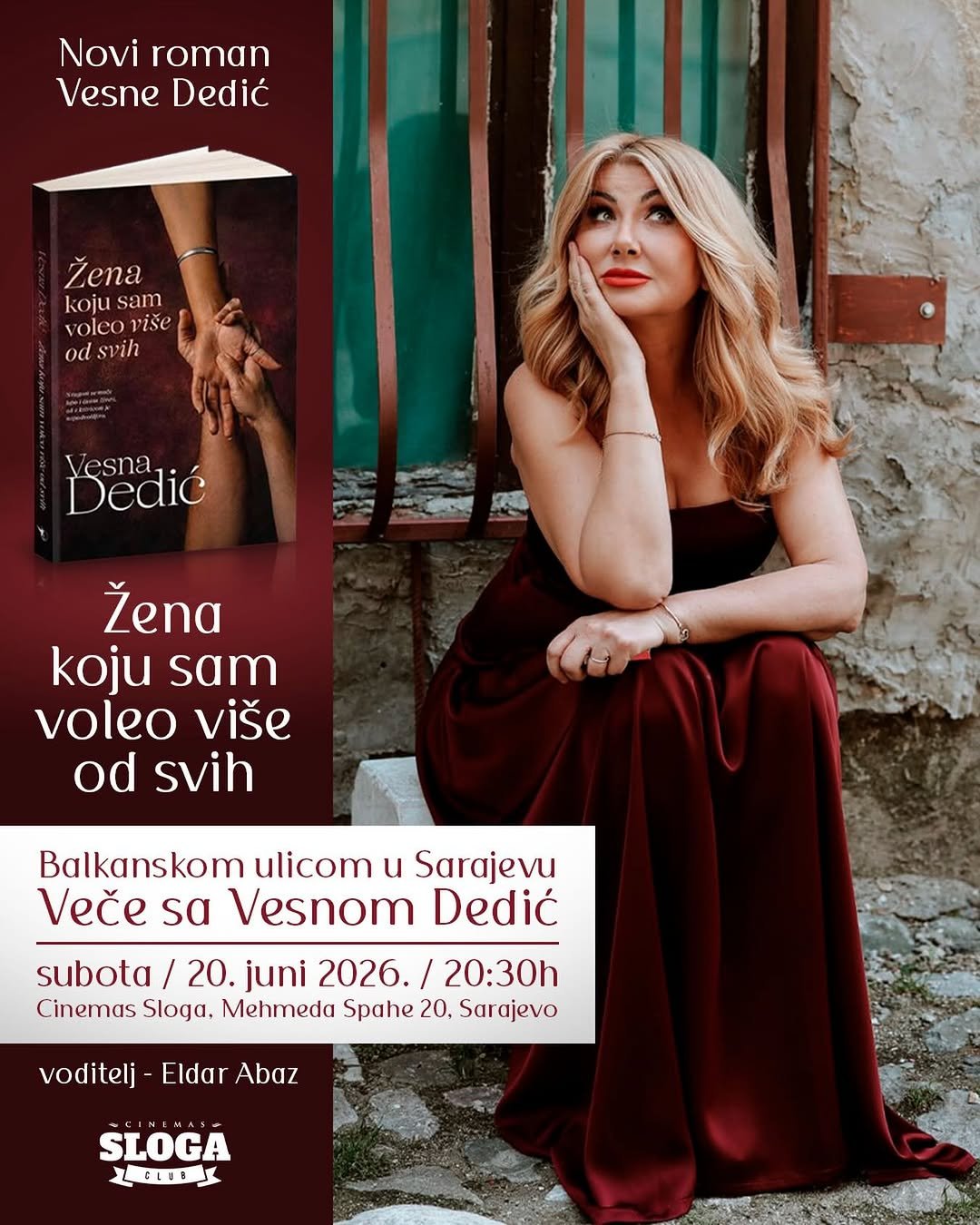Veče sa Vesnom Dedić Sarajevo