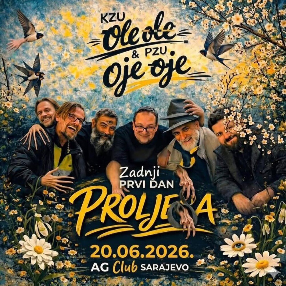 Druga (nadamo se) rasprodana arena — koncert KZU ole ole i PZU oje oje Sarajevo