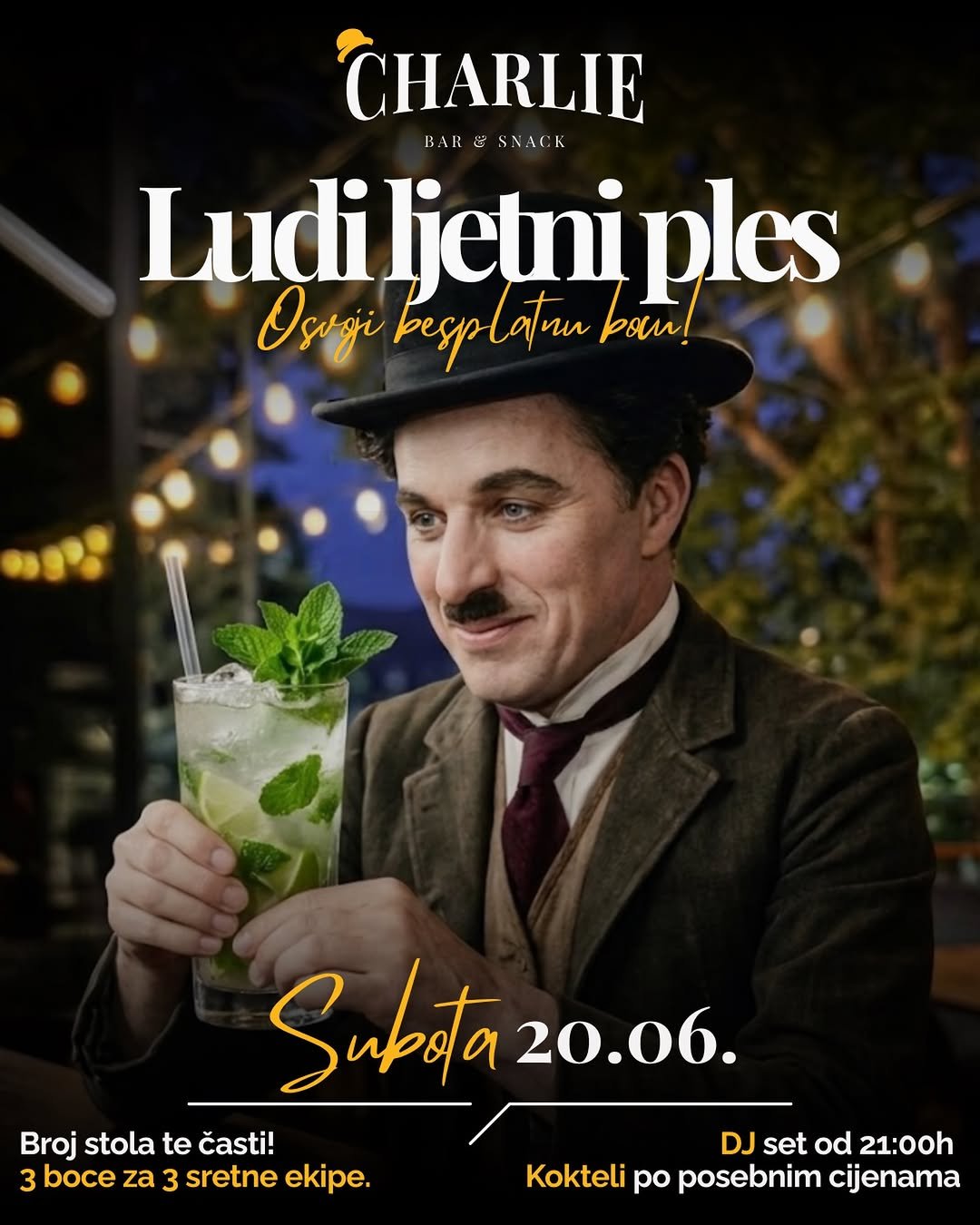 Ljetni ples u Charlieju Mostar u Charlie - bar & snack
