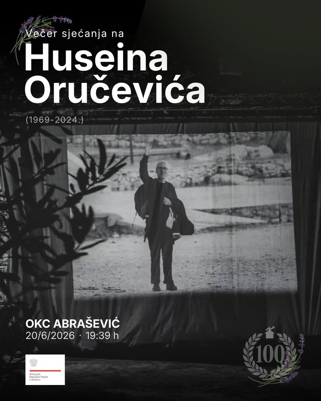 Večer sjećanja na Huseina Oručevića Mostar – OKC Abrašević