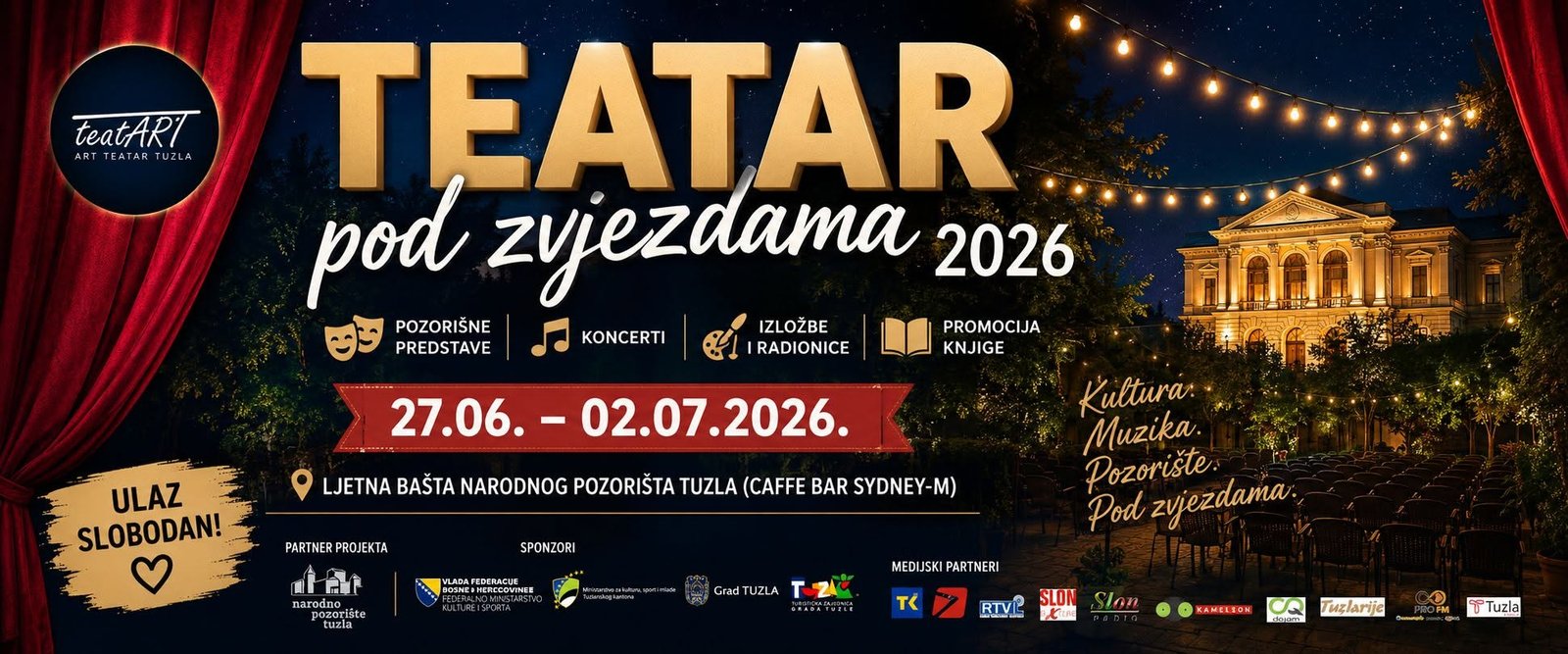 Teatar pod zvijezdama 2026 Tuzla