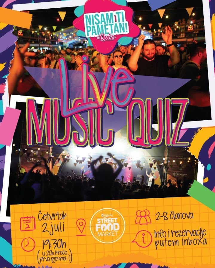 Live Music Quiz Sarajevo na Street Food Marketu