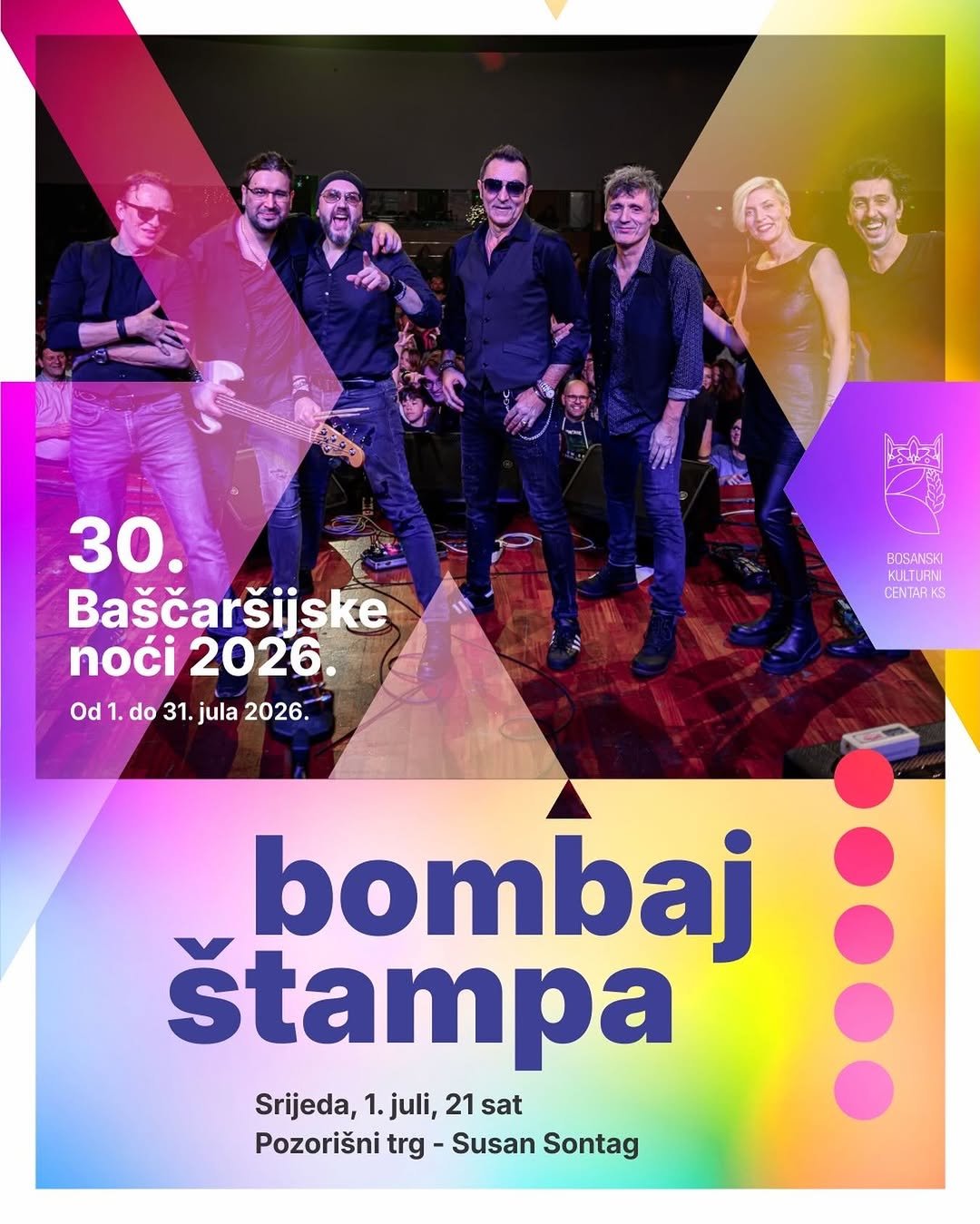Otvaranje 30. Baščaršijskih noći uz Bombaj Štampu Sarajevo