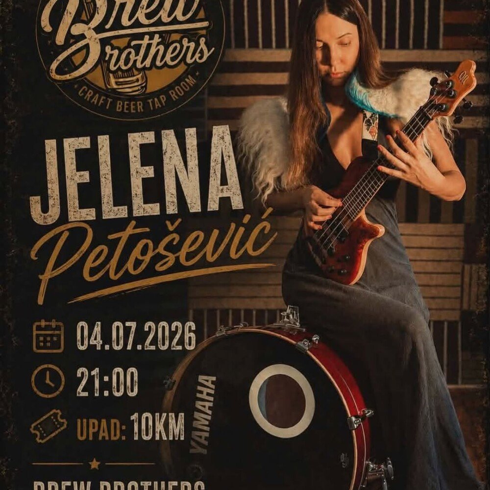 Jelena Petošević nastupa u Brew Brothers Tap Roomu Sarajevo