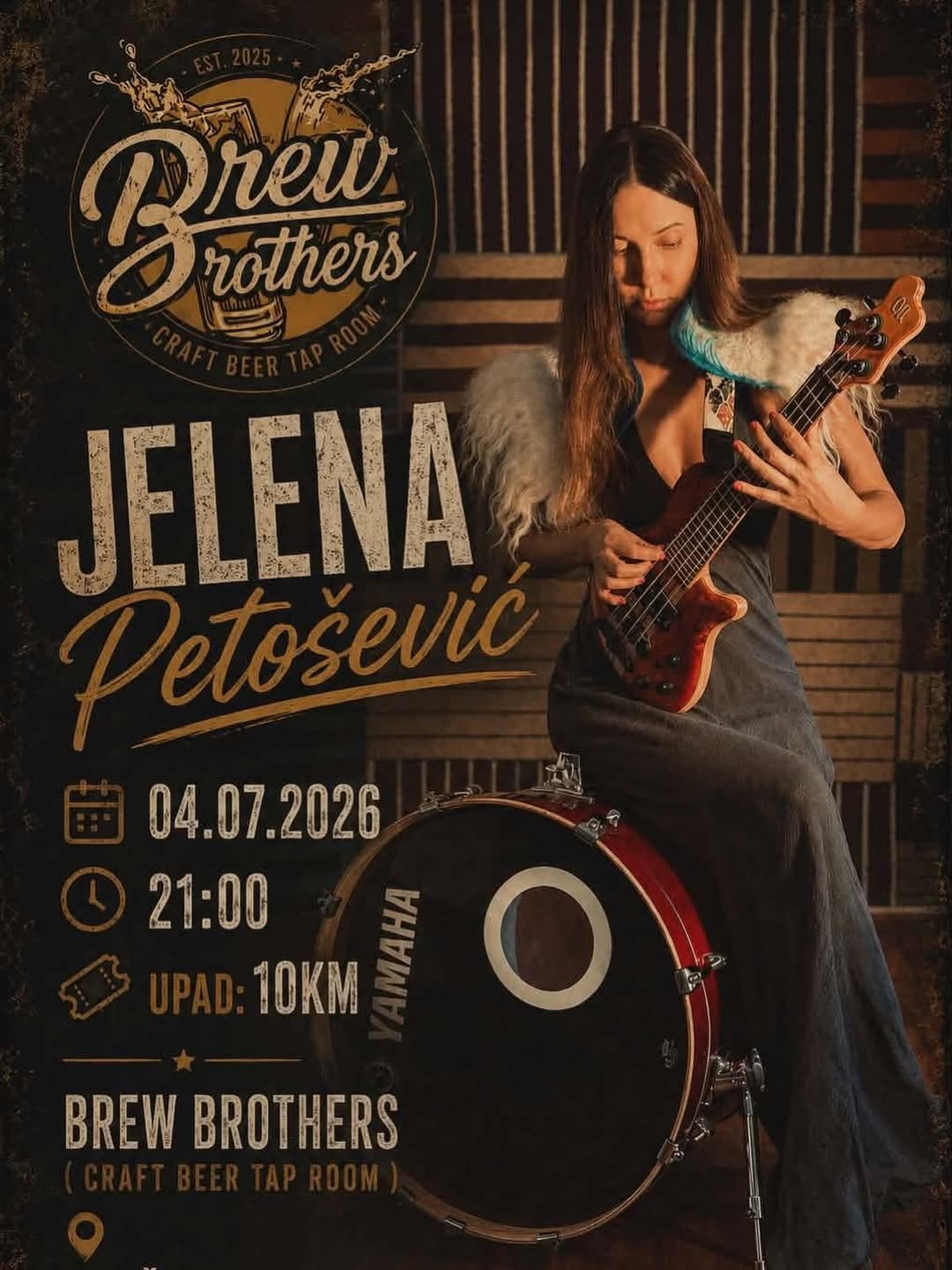 Jelena Petošević nastupa u Brew Brothers Tap Roomu Sarajevo