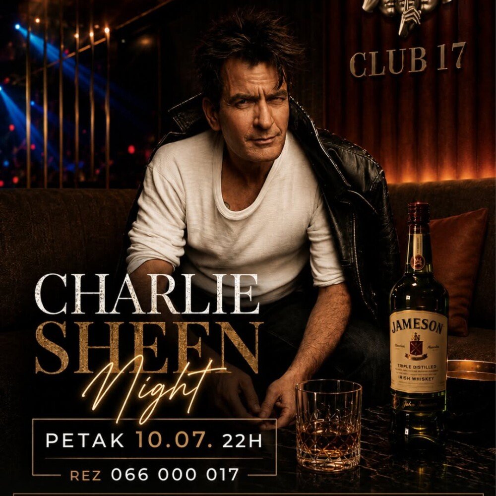 Charlie Sheen Night Banja Luka u Clubu 17
