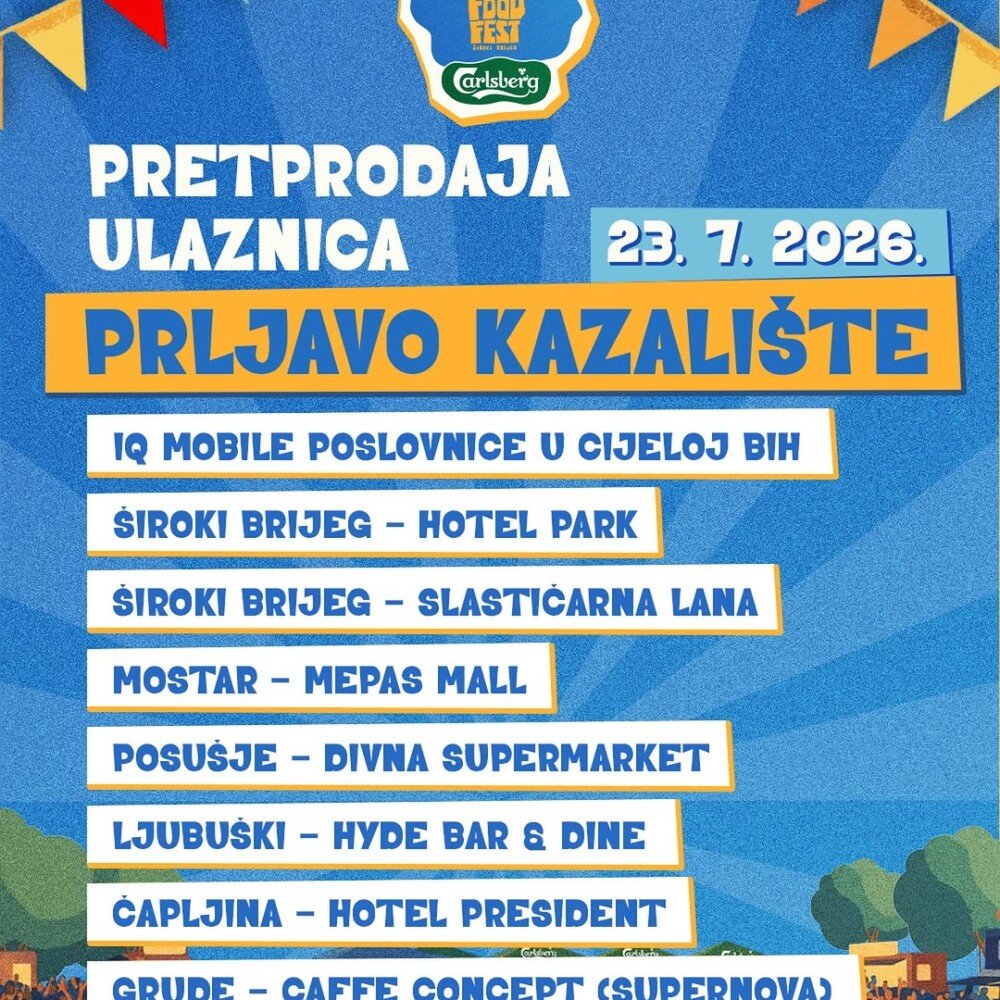 Carlsberg Street Food Fest Široki Brijeg – Prljavo Kazalište