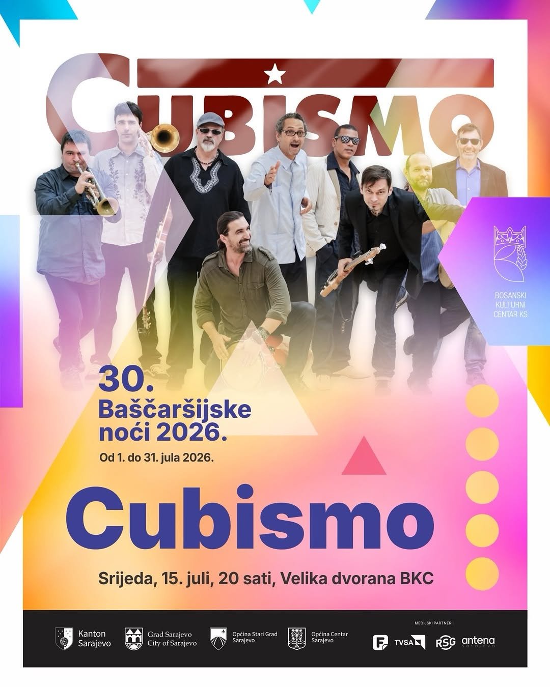 Cubismo u Sarajevu – koncert u Velikoj dvorani JU BKC KS