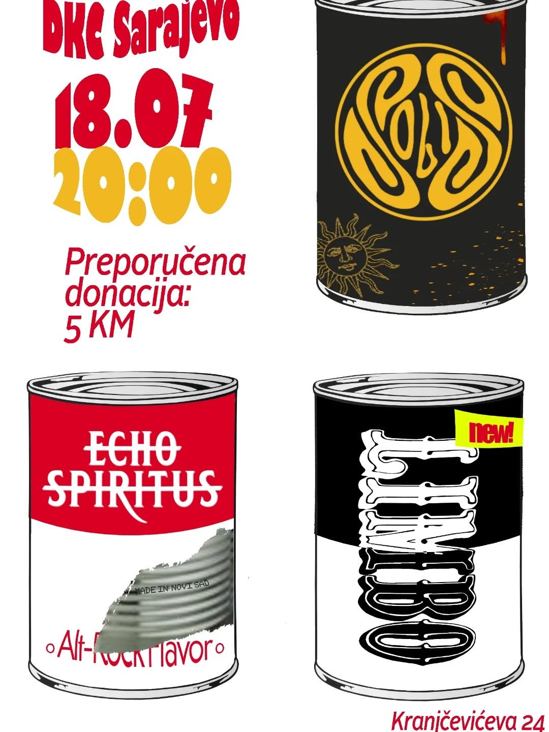 Echo Spiritus + Solis + Limbo Sarajevo koncert u DKC Sarajevo