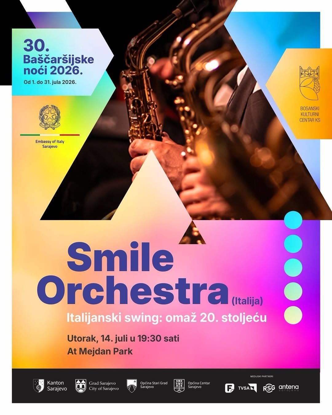 Smile Orchestra na Baščaršijskim noćima Sarajevo