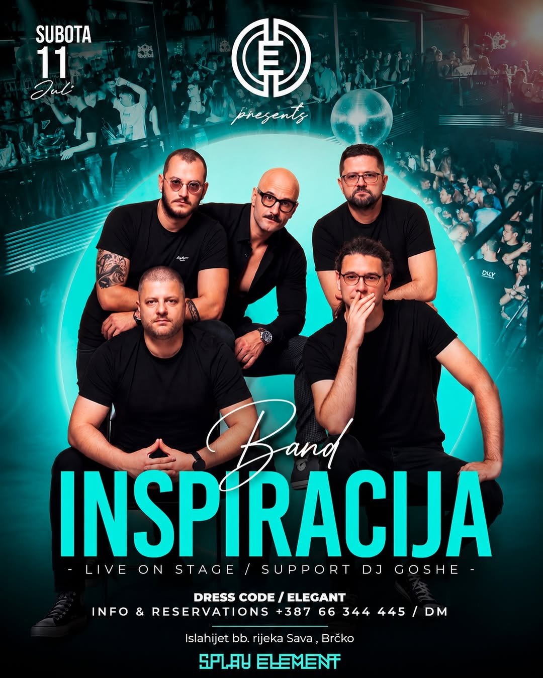 Inspiracija Band & DJ Goshe na splavu Element