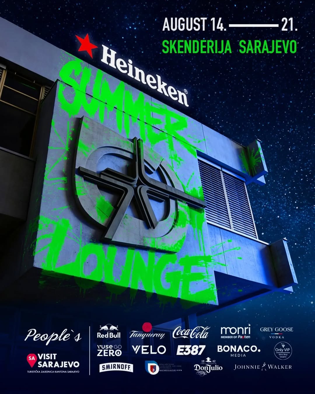 Heineken Summer Lounge 2026 Sarajevo na Platou Skenderija