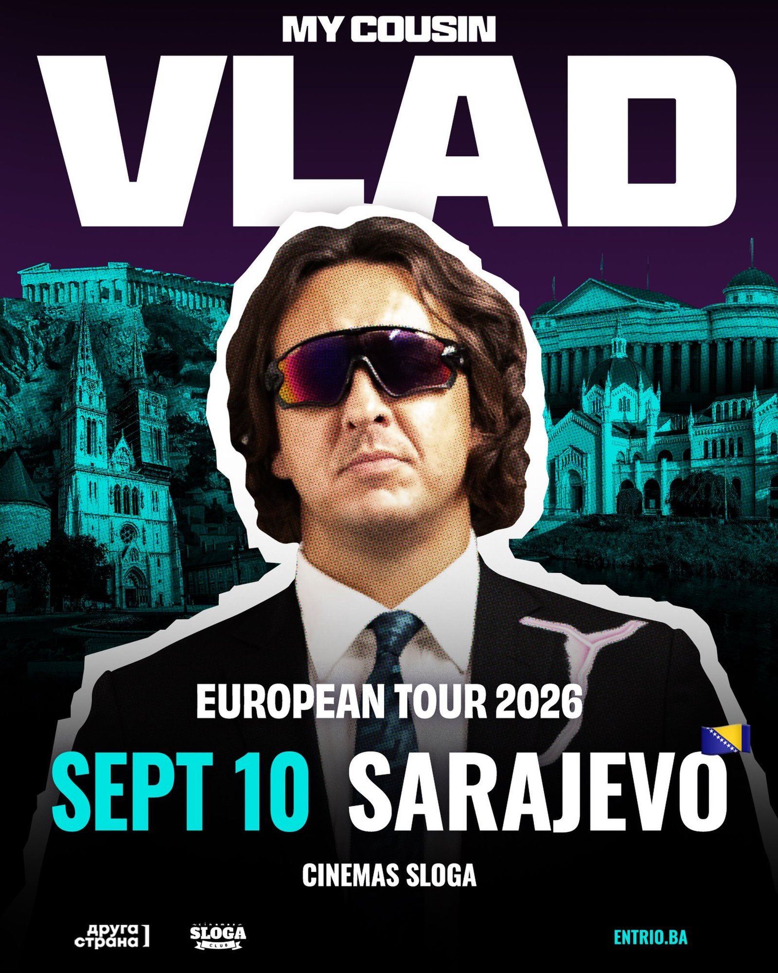 MY COUSIN VLAD Sarajevo stand-up nastup u Cinemas Sloga