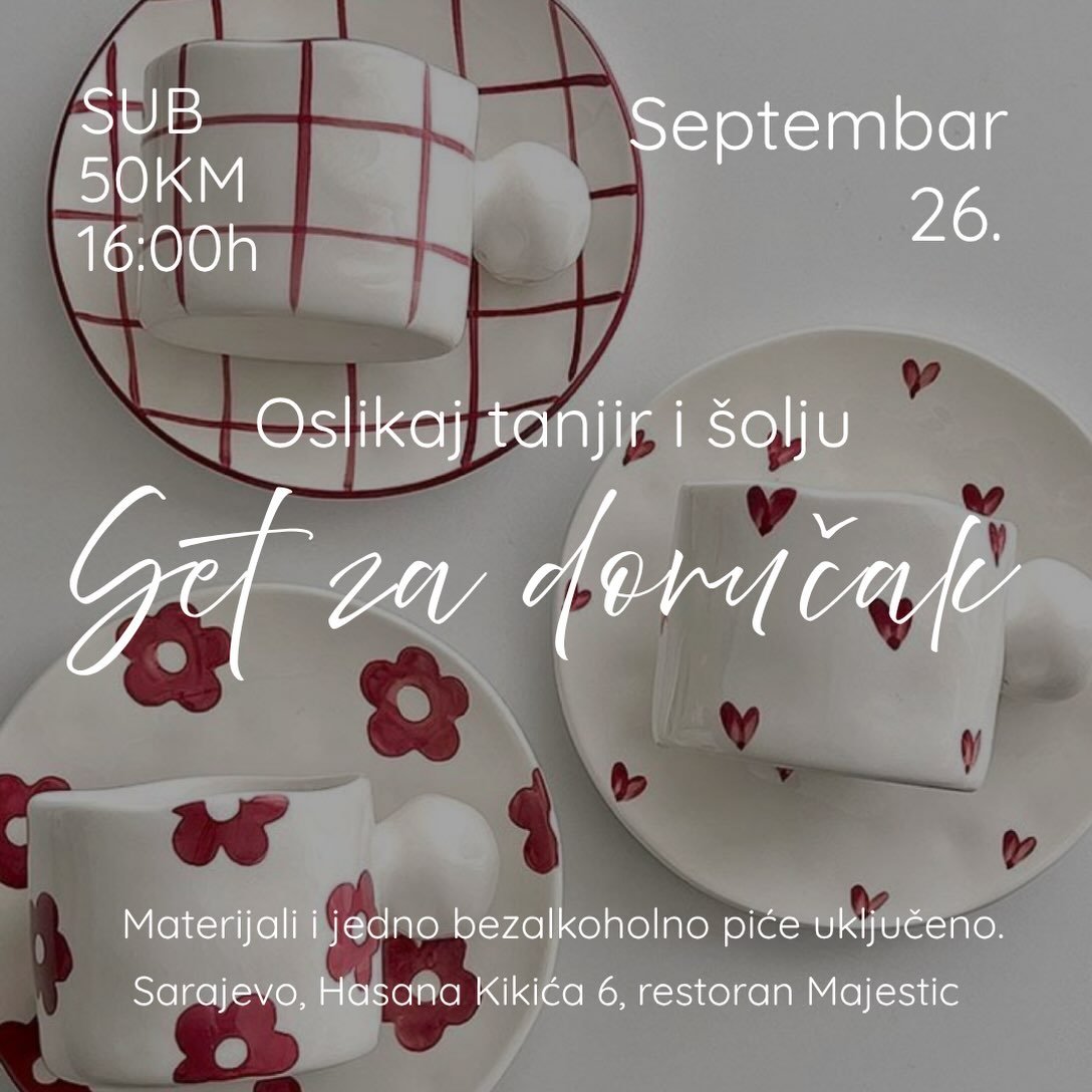Radionica oslikavanja seta za doručak