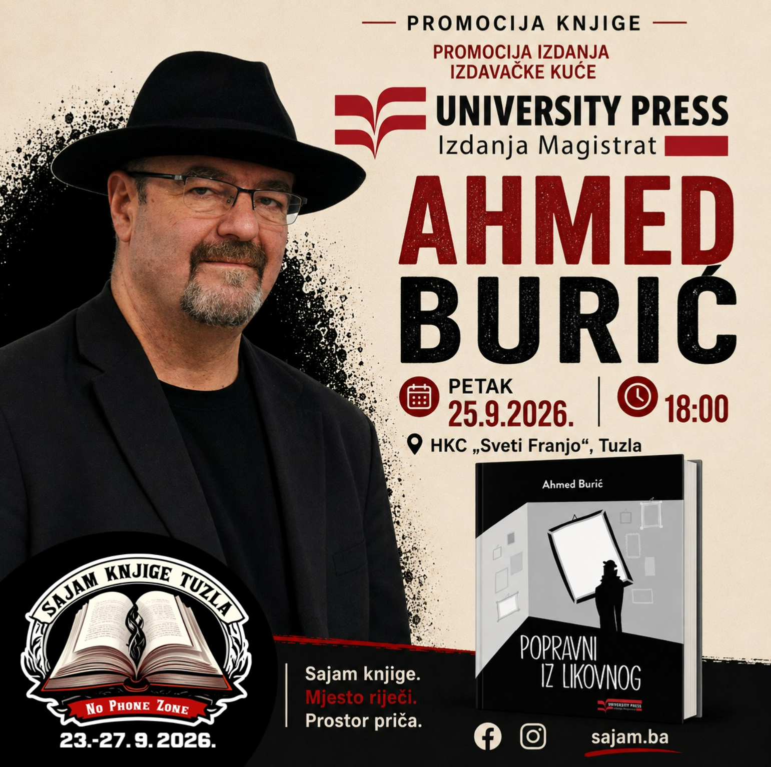 Ahmed Burić “Popravni iz likovnog” – Sajam knjige Tuzla