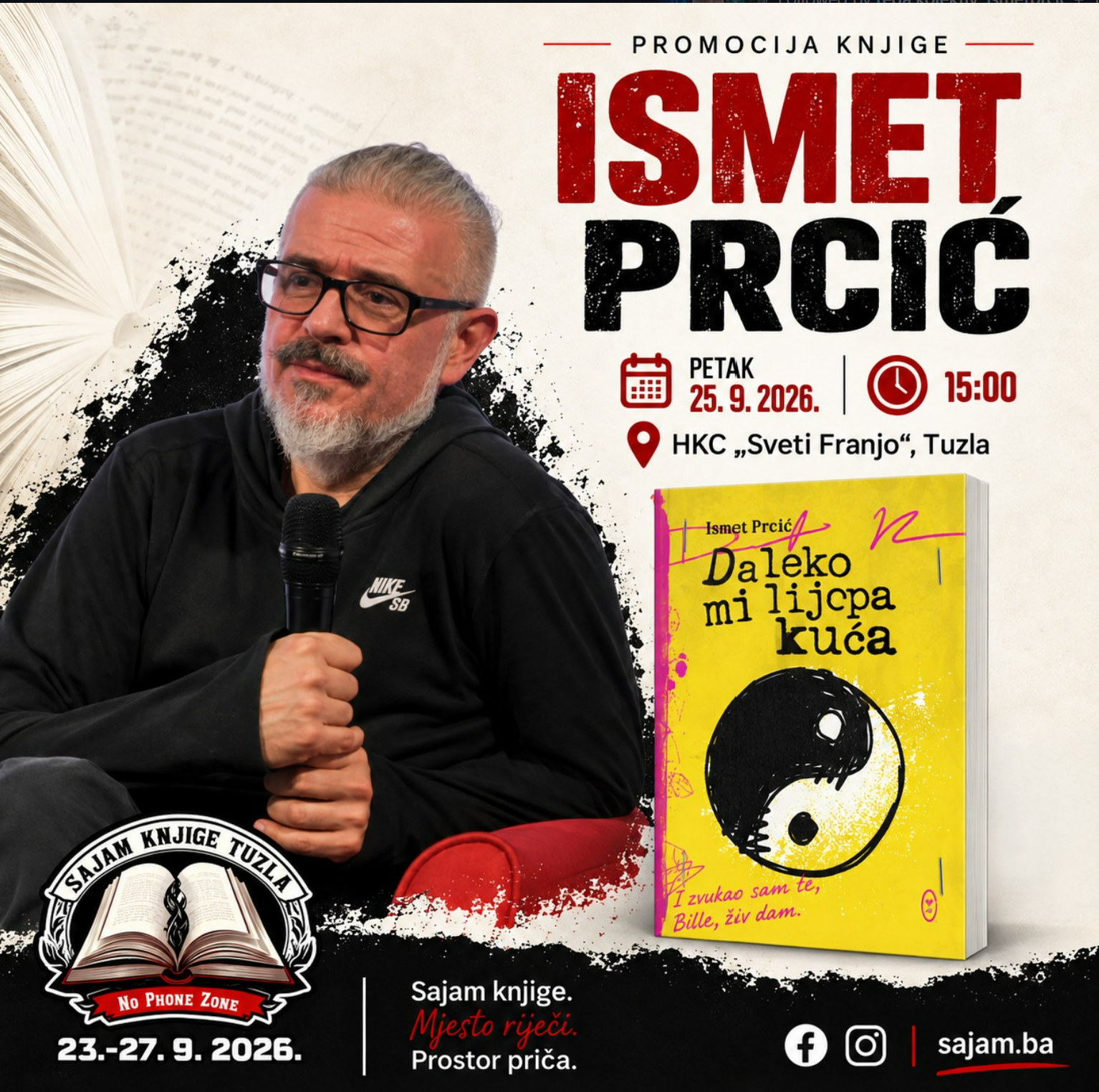 Ismet Prcić – “Daleko mi lijepa kuća” – Sajam knjige Tuzla